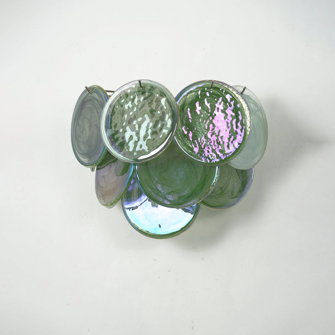 Tiered Murano Glass  Wall Lamp