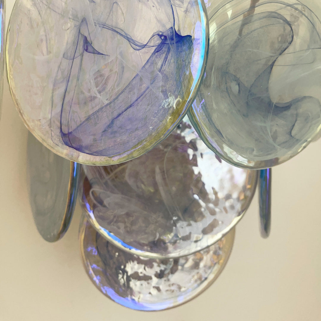 Tiered Murano Glass  Wall Lamp