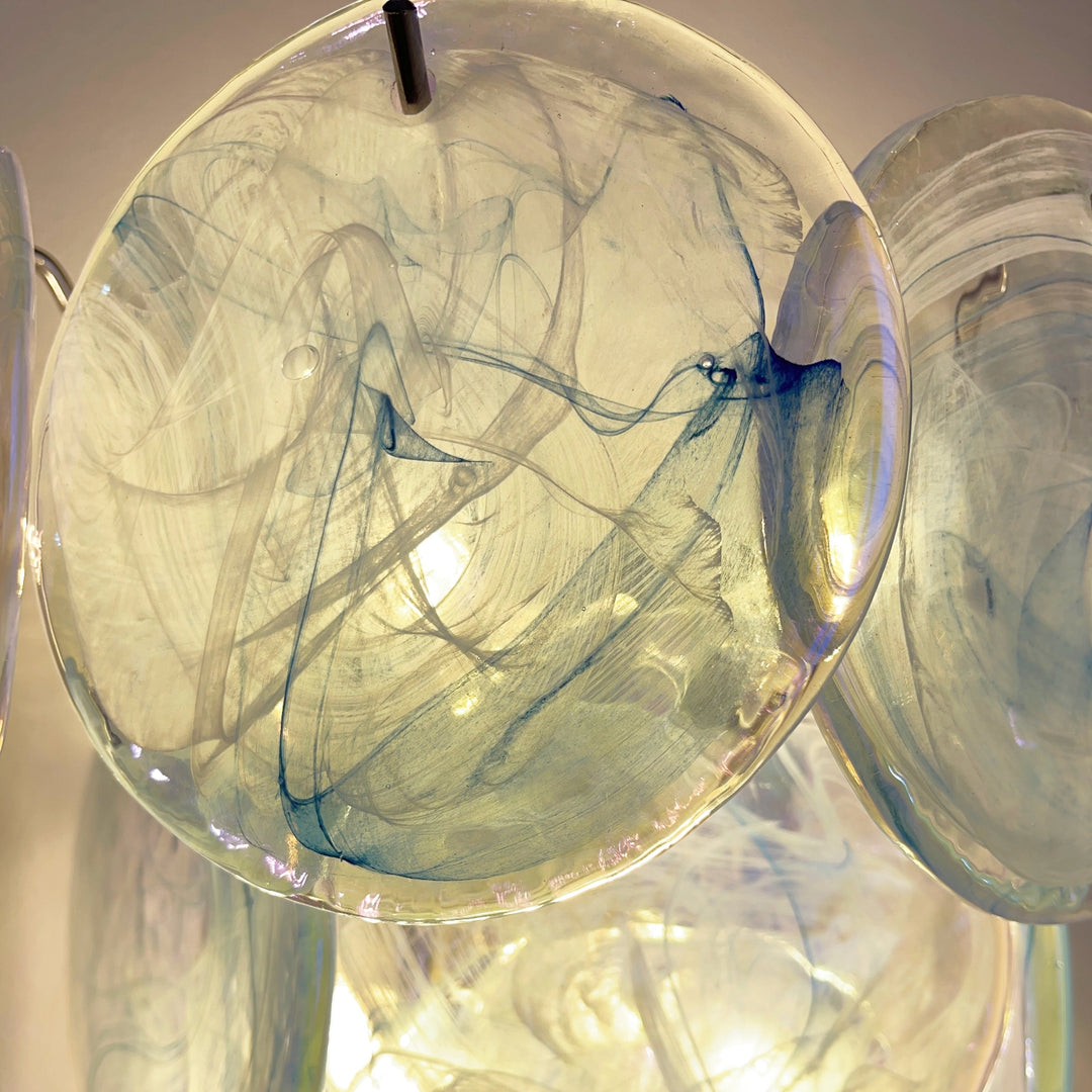 Tiered Murano Glass  Wall Lamp