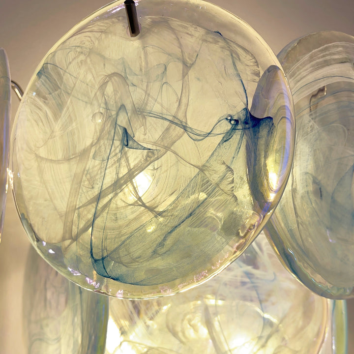 Tiered Murano Glass  Wall Lamp