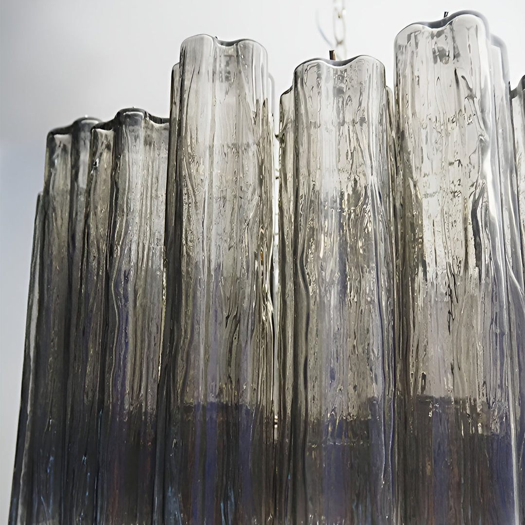 Venetian Murano Glass Tube Chandelier