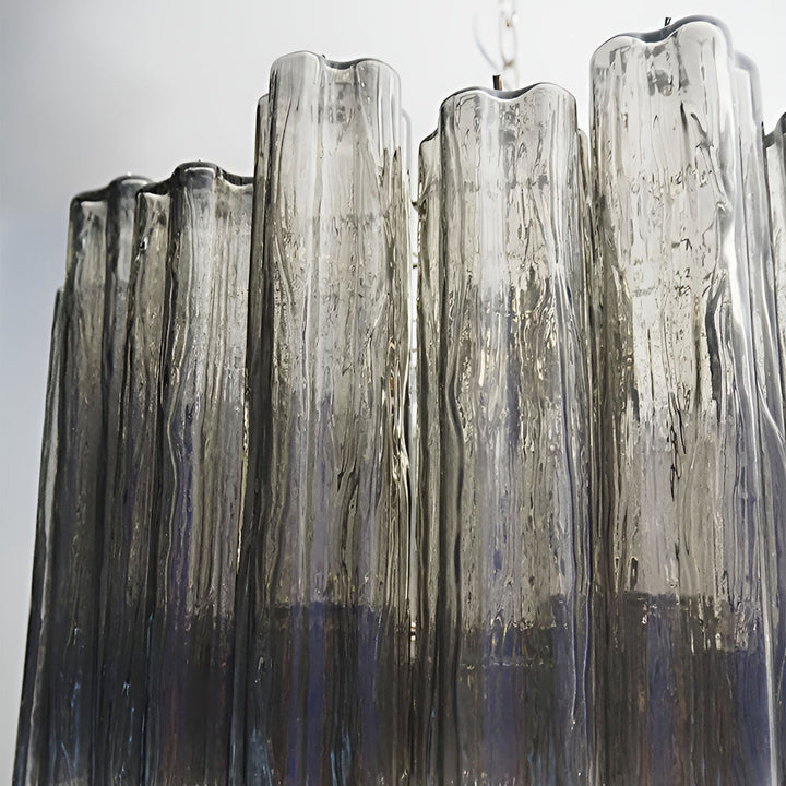 Venetian Murano Glass Tube Chandelier
