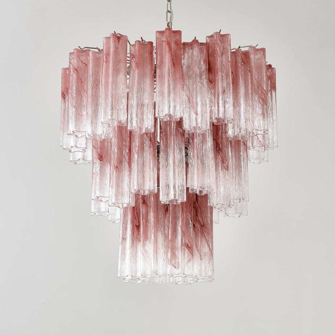 Venetian Murano Glass Tube Chandelier