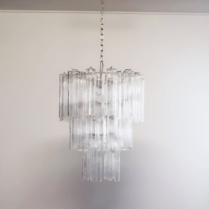 Venetian Murano Glass Tube Chandelier