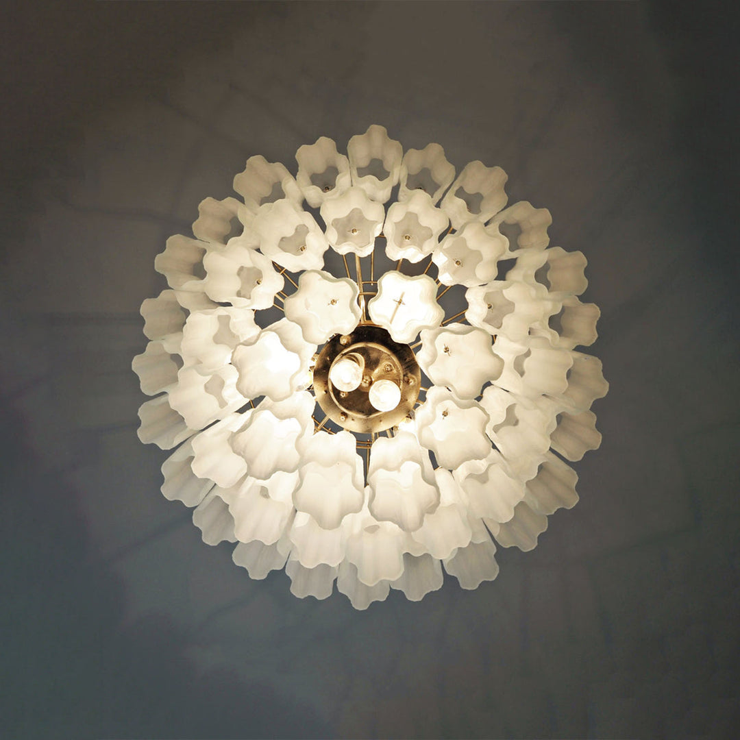 Venetian Murano Glass Tube Chandelier