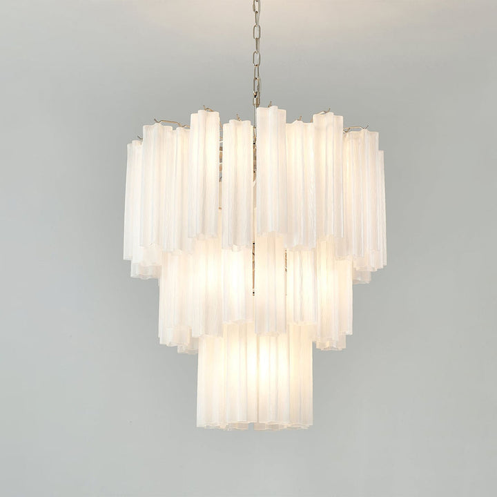 Venetian Murano Glass Tube Chandelier
