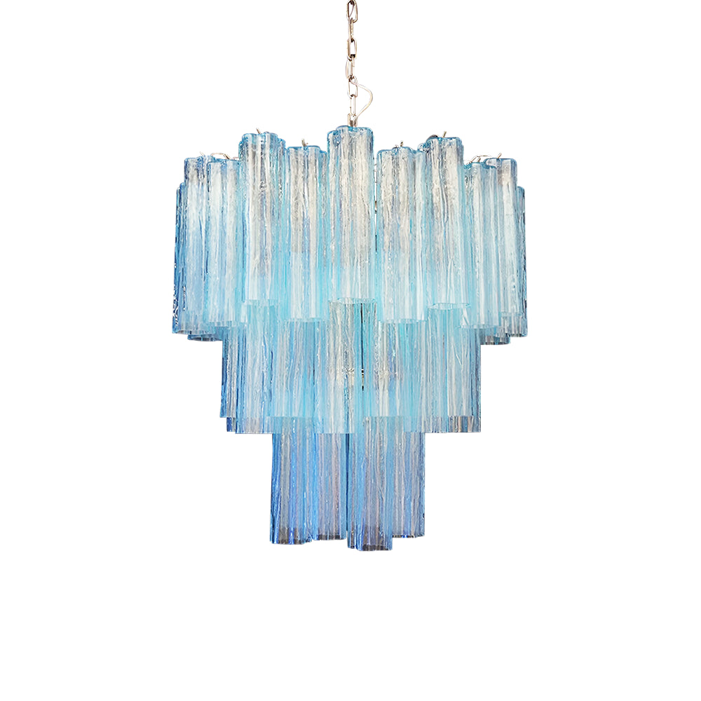 Venetian Murano Glass Tube Chandelier