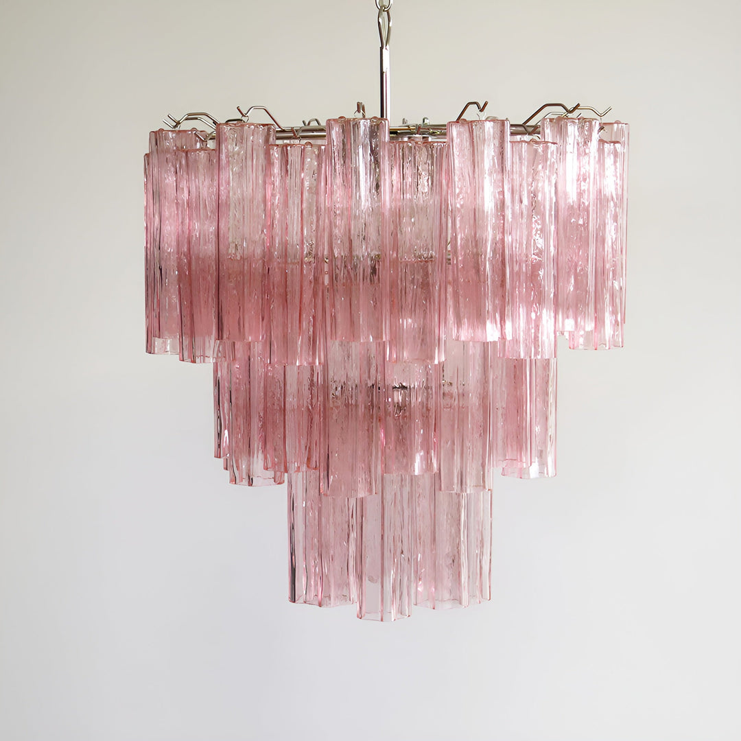 Venetian Murano Glass Tube Chandelier