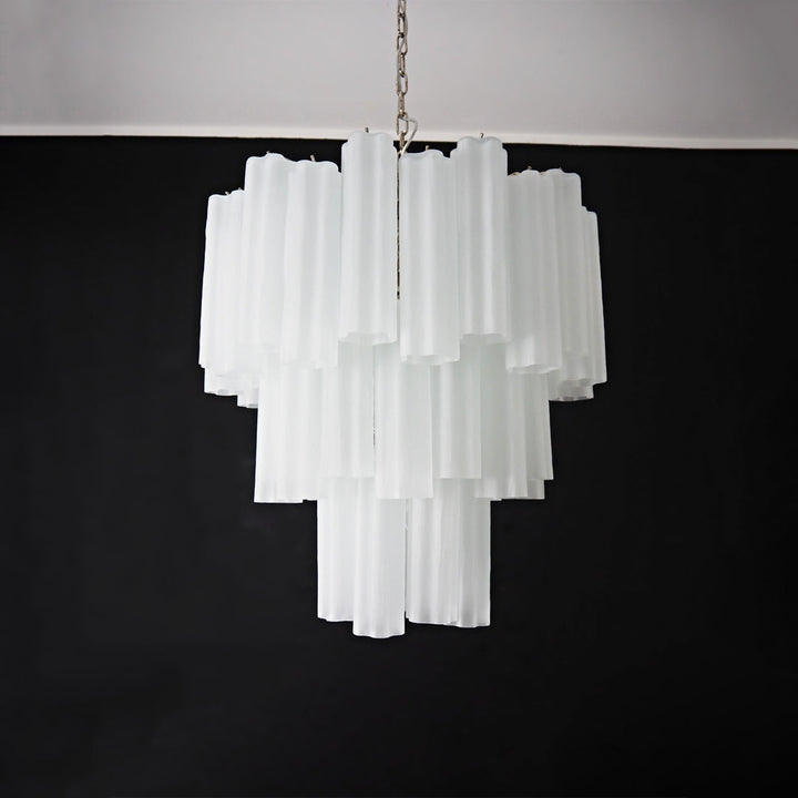 Venetian Murano Glass Tube Chandelier
