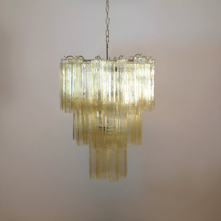 Venetian Murano Glass Tube Chandelier