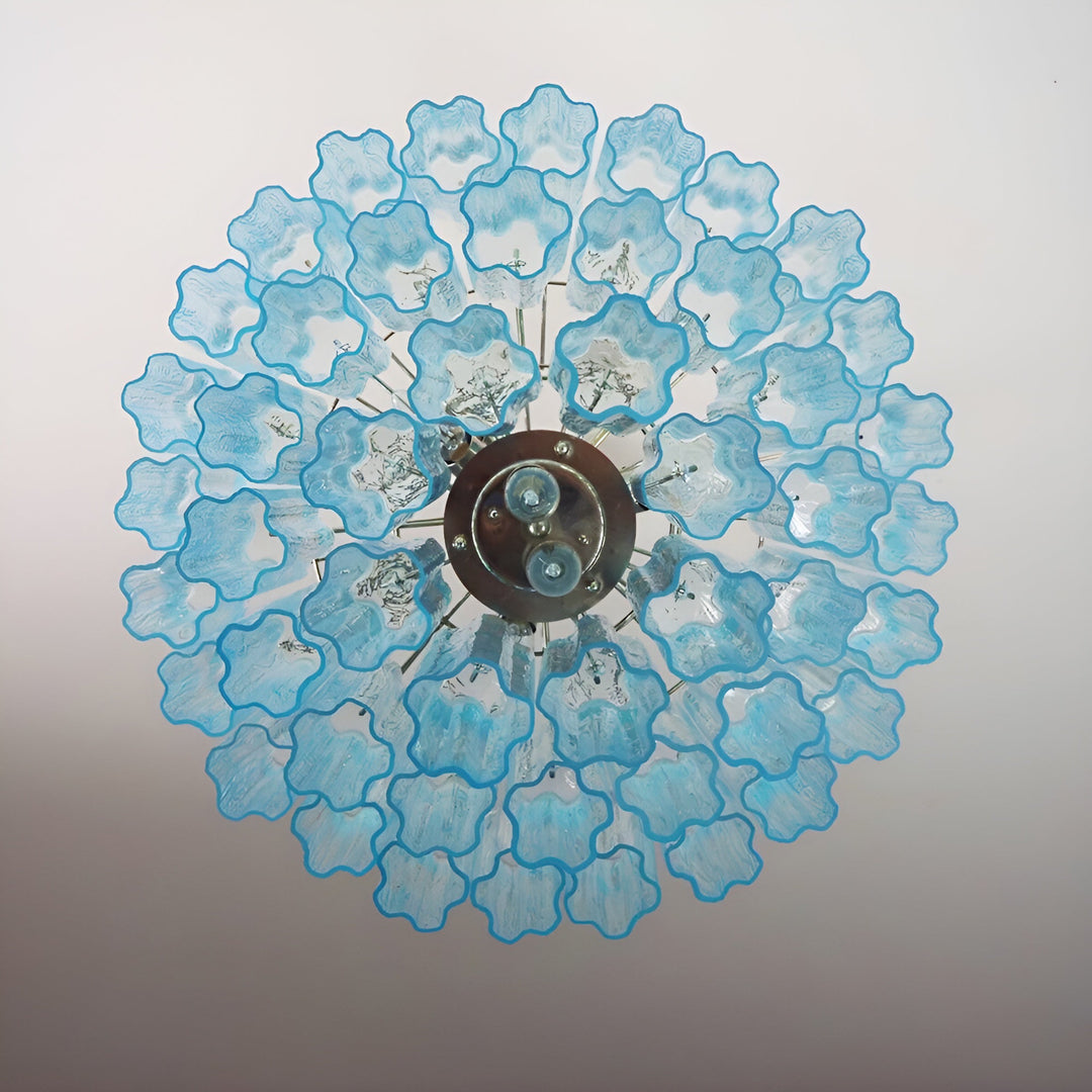 Venetian Murano Glass Tube Chandelier