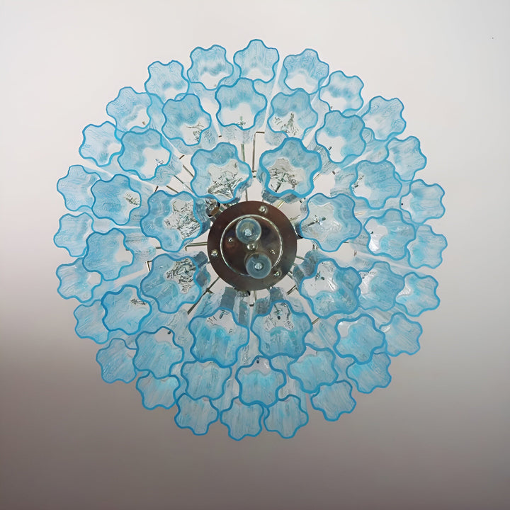 Venetian Murano Glass Tube Chandelier