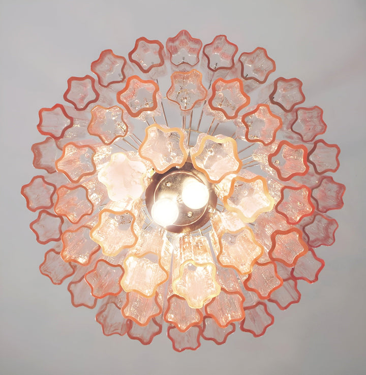Venetian Murano Glass Tube Chandelier
