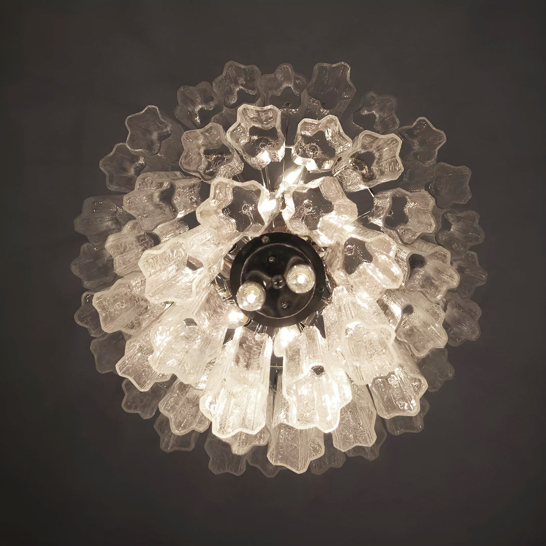 Venetian Murano Glass Tube Chandelier