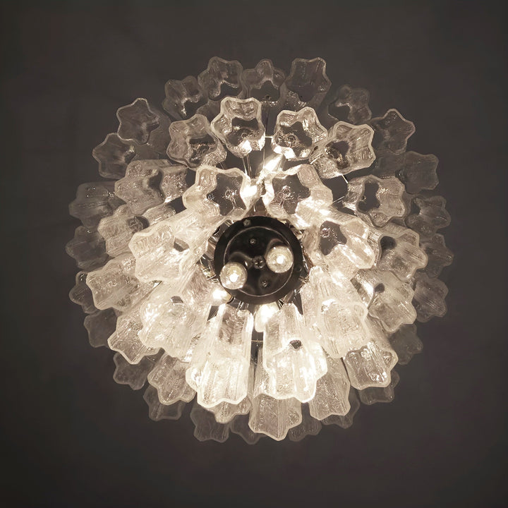 Venetian Murano Glass Tube Chandelier
