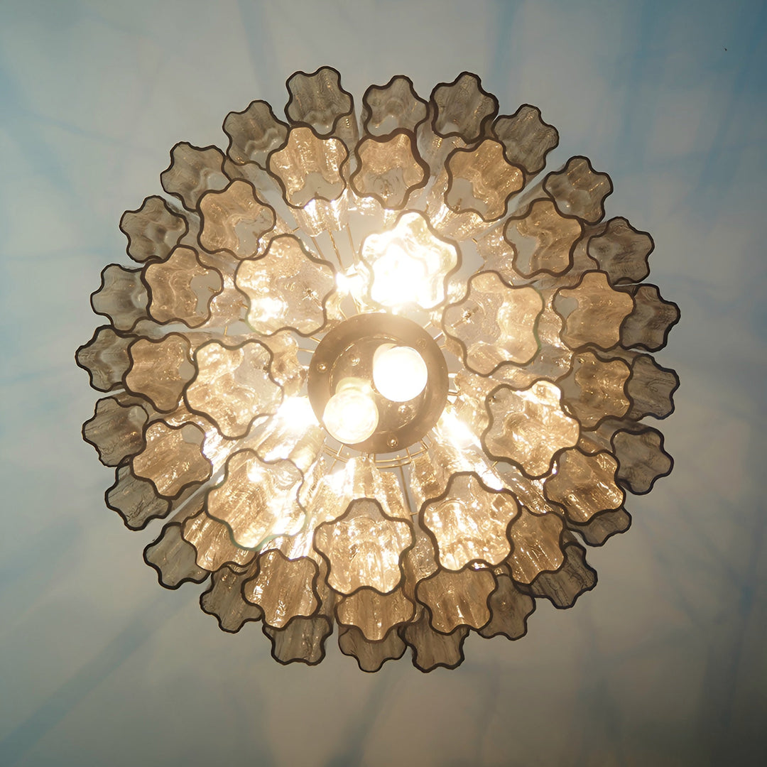 Venetian Murano Glass Tube Chandelier