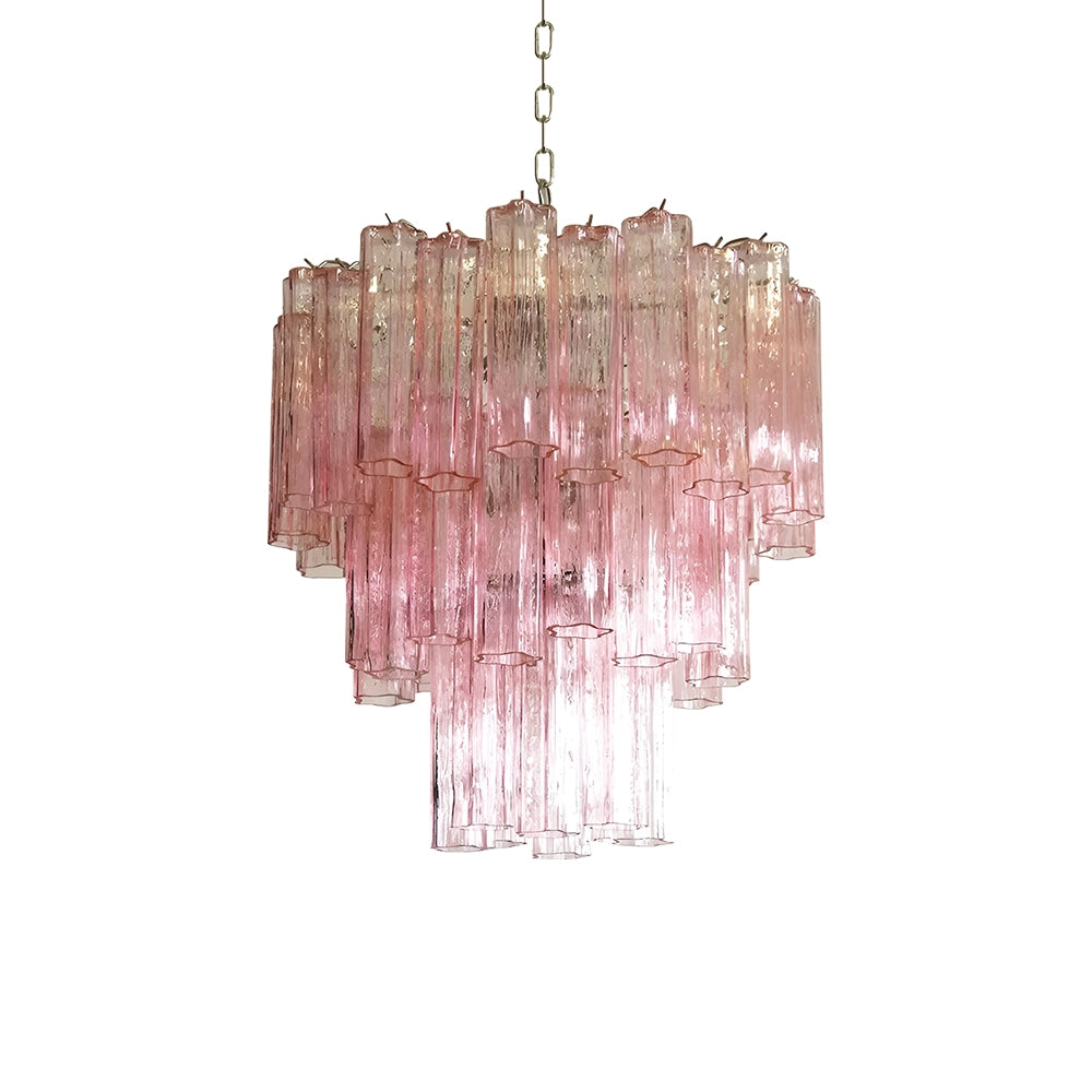 Venetian Murano Glass Tube Chandelier