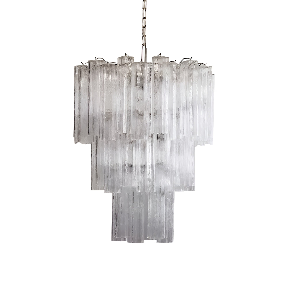 Venetian Murano Glass Tube Chandelier