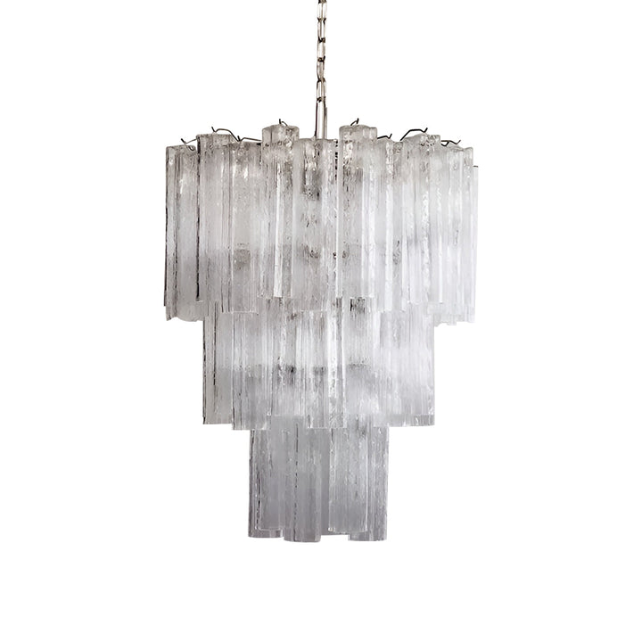Venetian Murano Glass Tube Chandelier