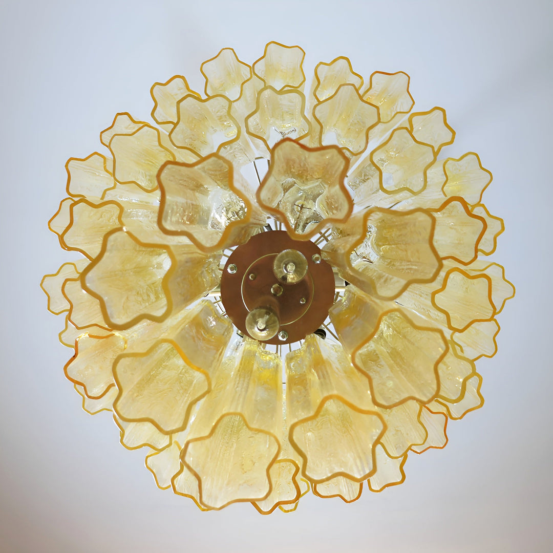Venetian Murano Glass Tube Chandelier