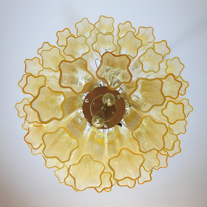 Venetian Murano Glass Tube Chandelier