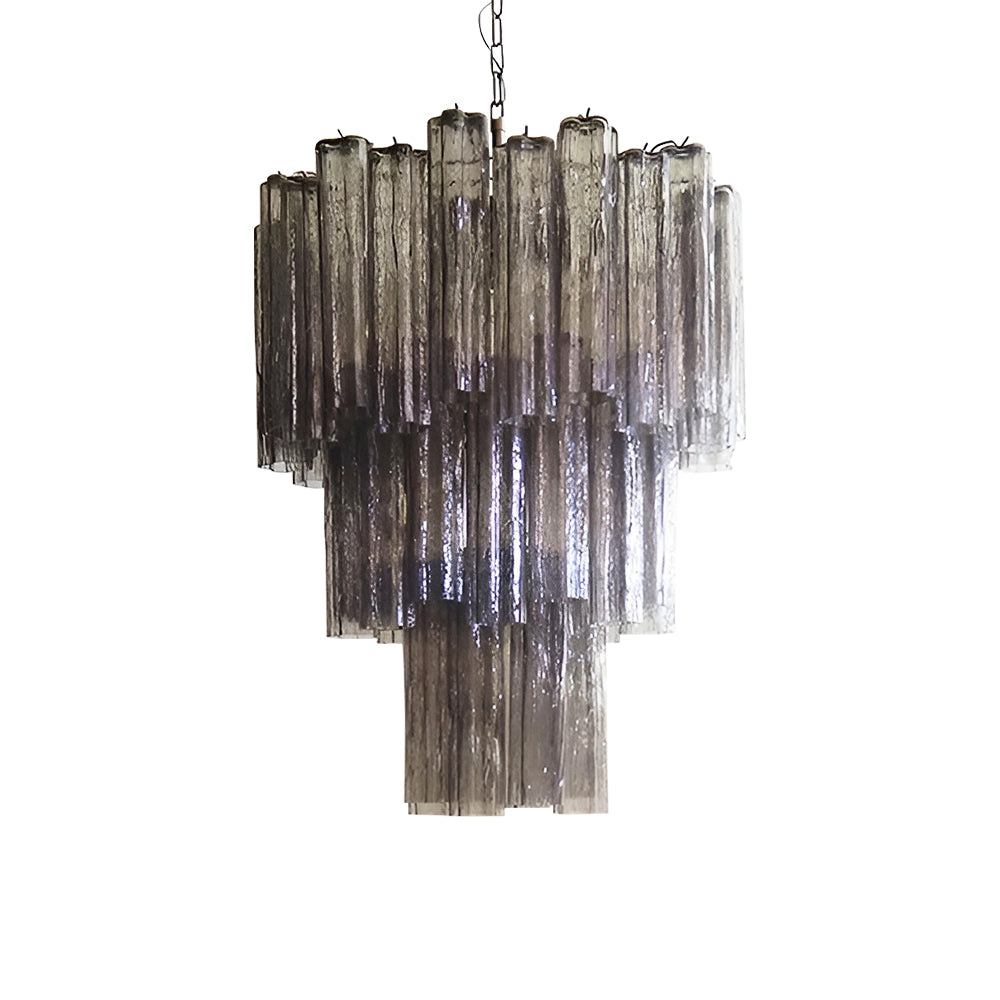 Venetian Murano Glass Tube Chandelier