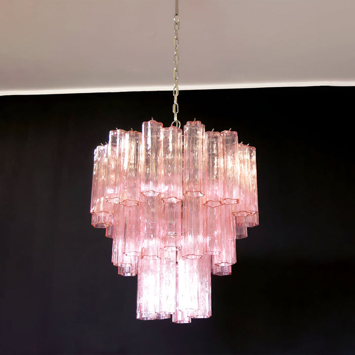 Venetian Murano Glass Tube Chandelier