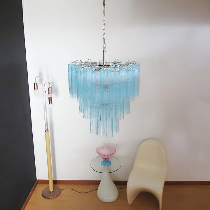 Venetian Murano Glass Tube Chandelier