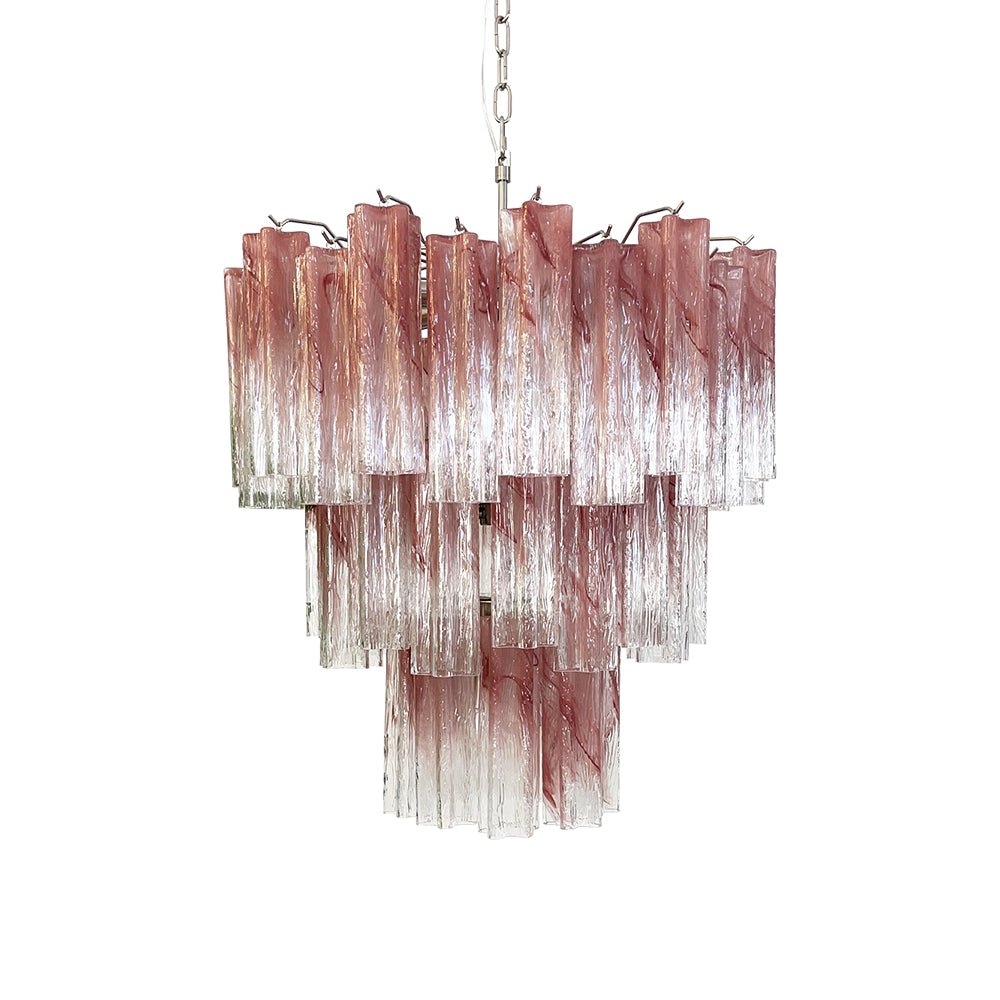 Venetian Murano Glass Tube Chandelier