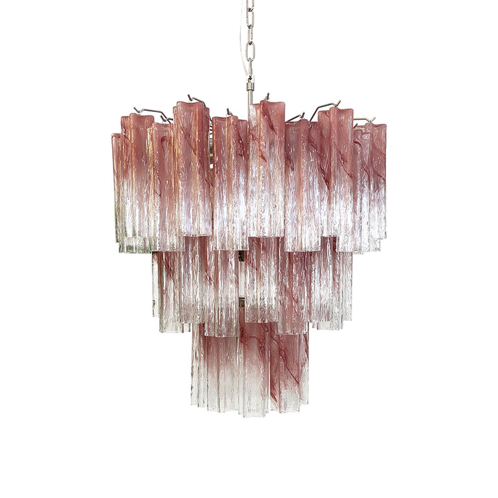 Venetian Murano Glass Tube Chandelier