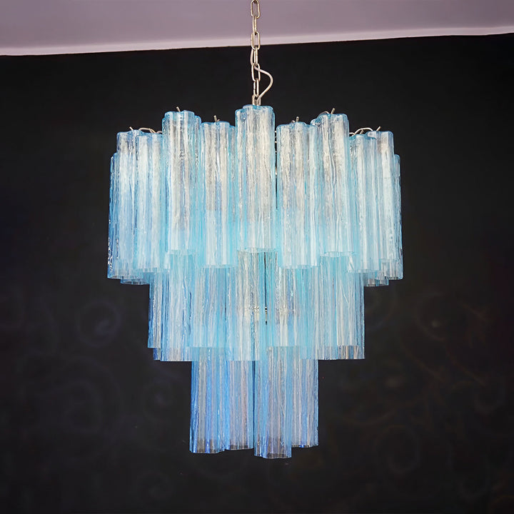 Venetian Murano Glass Tube Chandelier