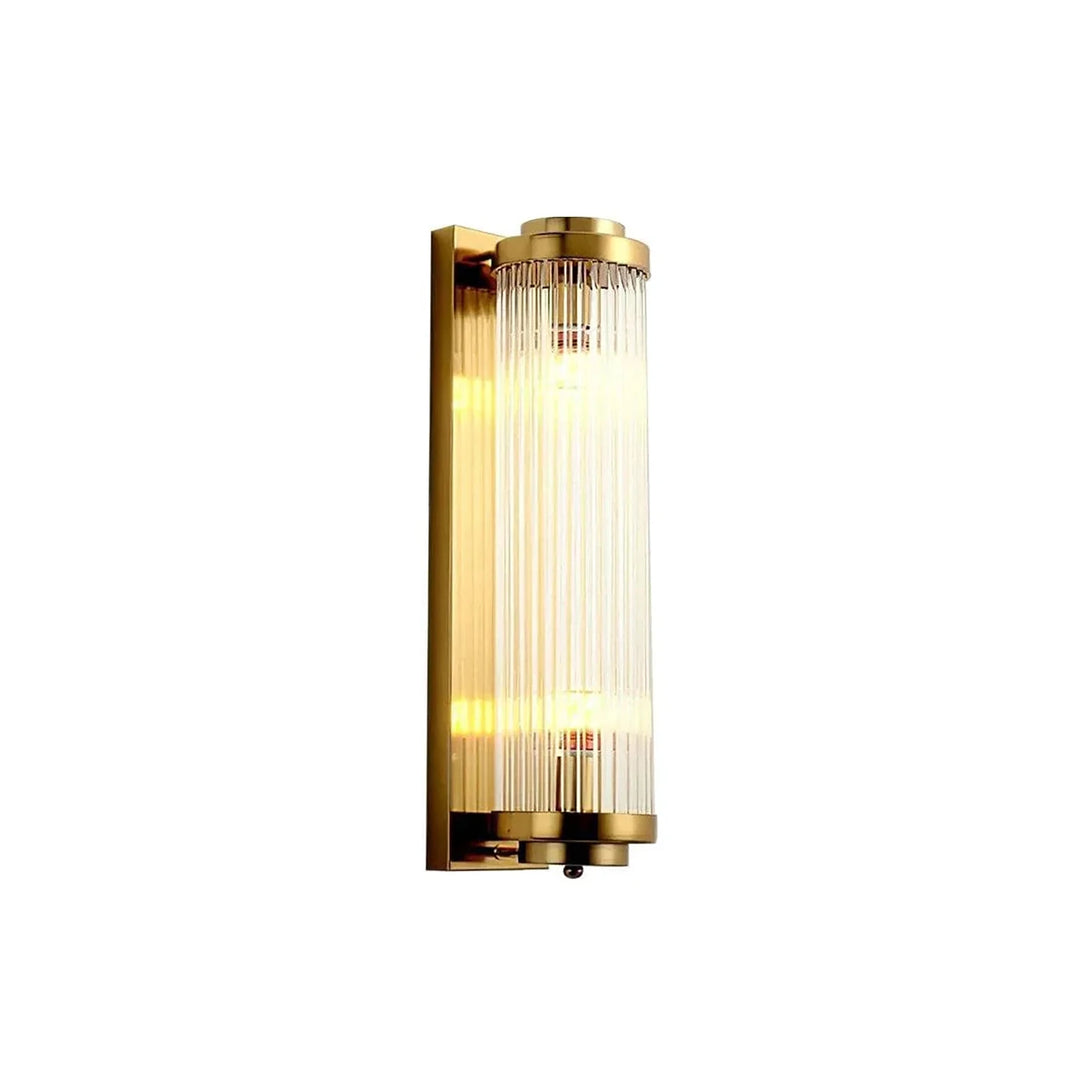 Brass_Vertical_Linear_Wall_Lamp_Side_View_Studio_Shot_Woorglamp