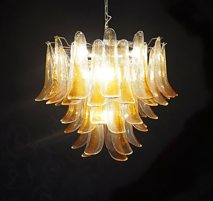 Vintage Murano Petal Chandelier