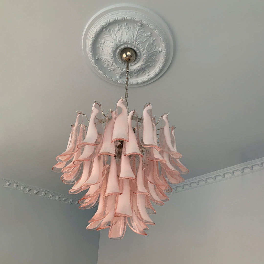 Vintage Murano Petal Chandelier