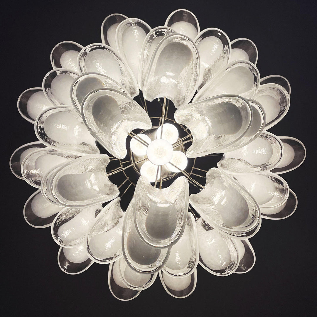 Vintage Murano Petal Chandelier