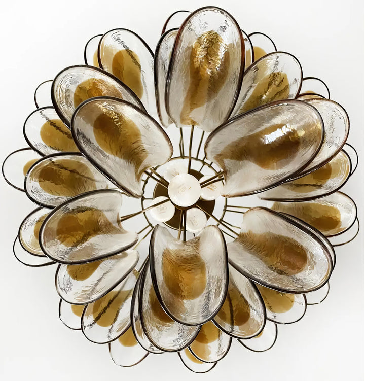 Vintage Murano Petal Chandelier