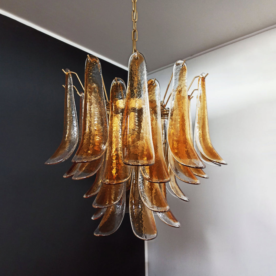Vintage Murano Petal Chandelier