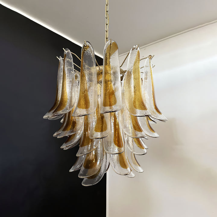 Vintage Murano Petal Chandelier