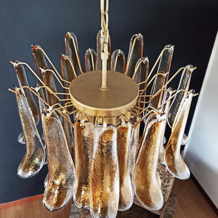Vintage Murano Petal Chandelier