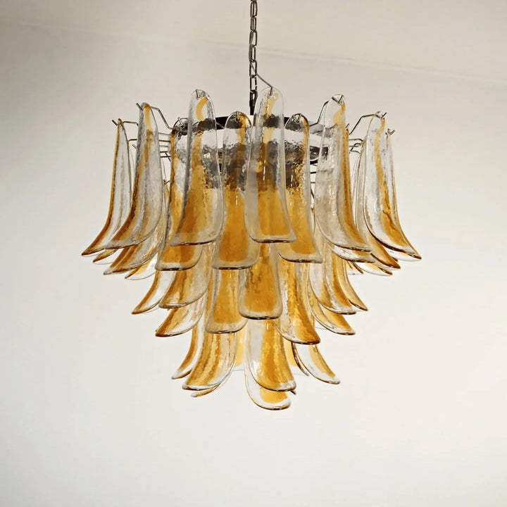 Vintage Murano Petal Chandelier