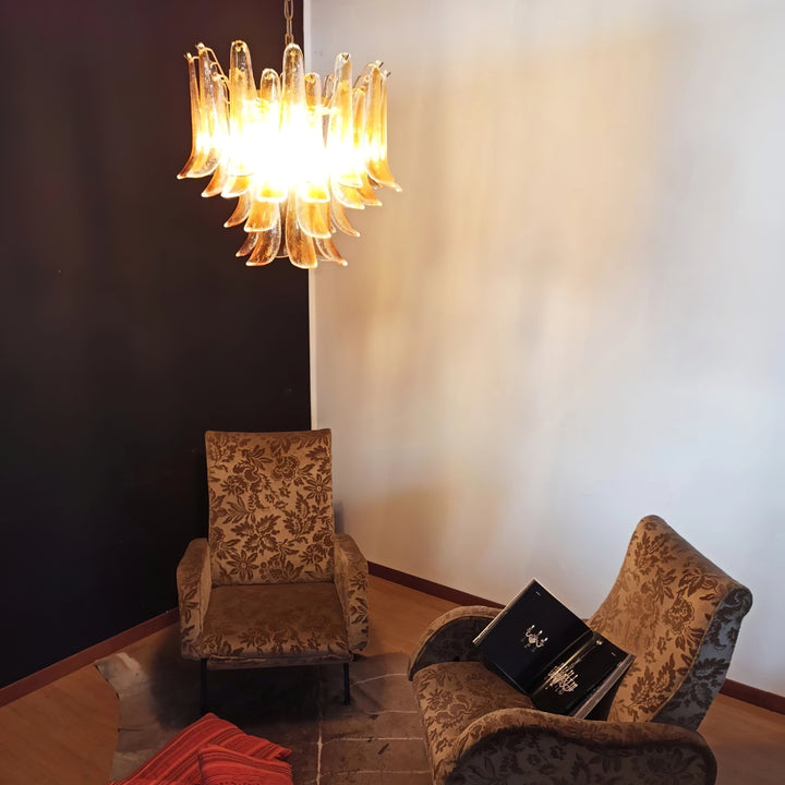 Vintage Murano Petal Chandelier