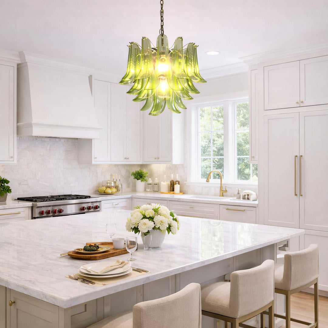 Vintage Murano Petal Chandelier