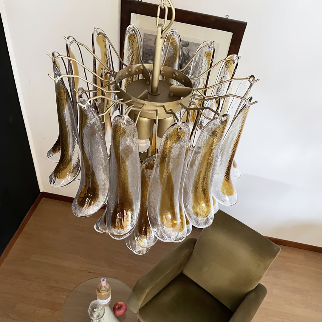 Vintage Murano Petal Chandelier