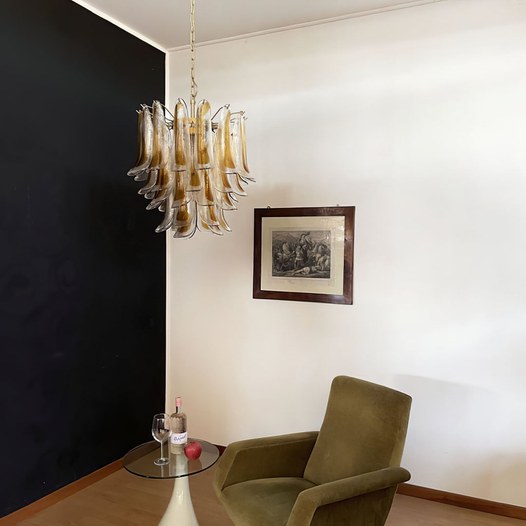 Vintage Murano Petal Chandelier