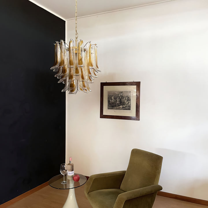 Vintage Murano Petal Chandelier