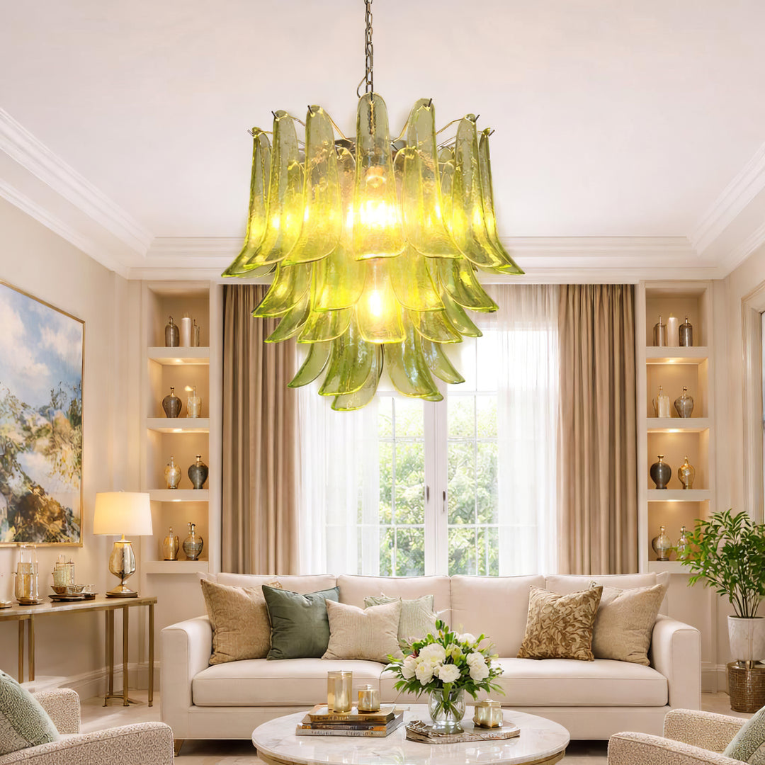 Vintage Murano Petal Chandelier