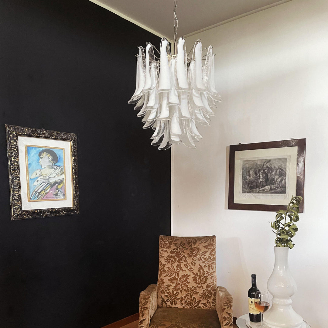 Vintage Murano Petal Chandelier