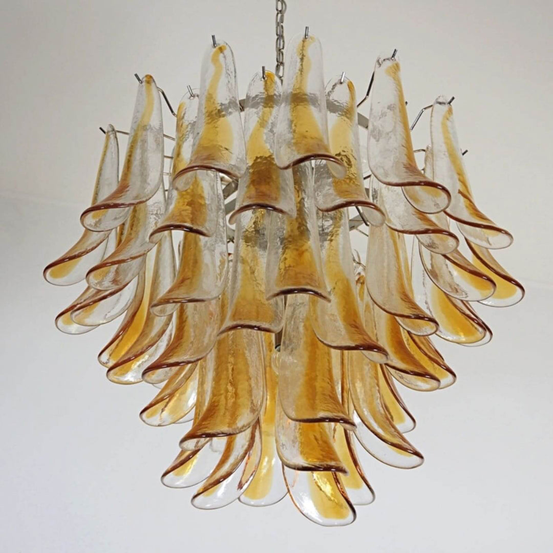 Vintage Murano Petal Chandelier