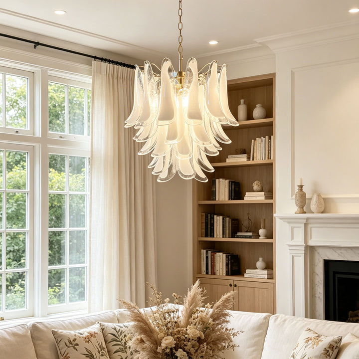 Vintage Murano Petal Chandelier