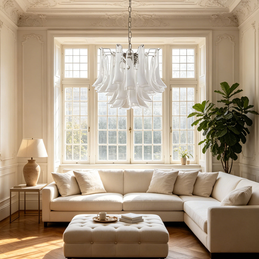 Vintage Murano Petal Chandelier